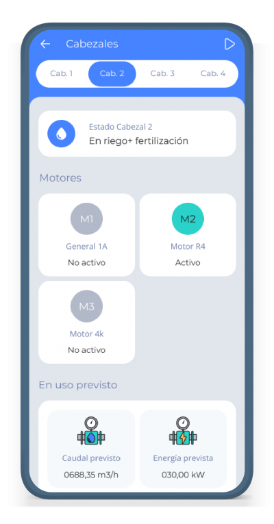 Cabezales Agrónic app 2.0